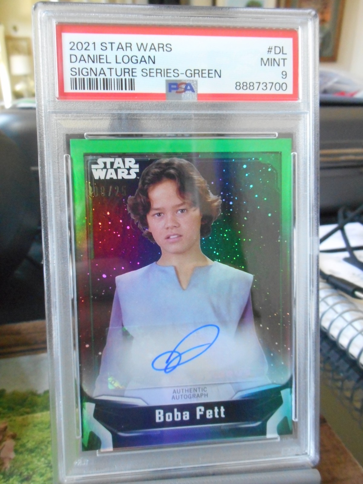2021 Topps Star Wars Signature Series Daniel Logan as Boba Fett Autograph 08/25