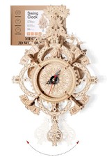 3D Puzzles for Adults Wooden Clock kit DIY Build Mechanical Wall Clock Hanging P