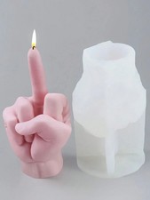 3D Gesture Candle Molds Silicone Resin Pillar Soap Plaster Wax Making Moulds 1PC
