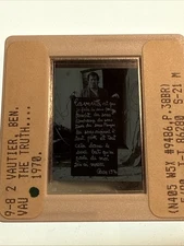 Ben Vautier “The Truth 1970” French Art 35mm Slide