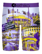 Ethika Staple Fit Boxer Brief CITY OF CHAMPS PURPLE & GOLD SMALL NWT