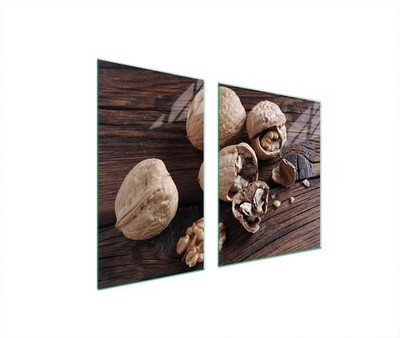 Glasplatte und Schneidebrett 100x52 Muttern