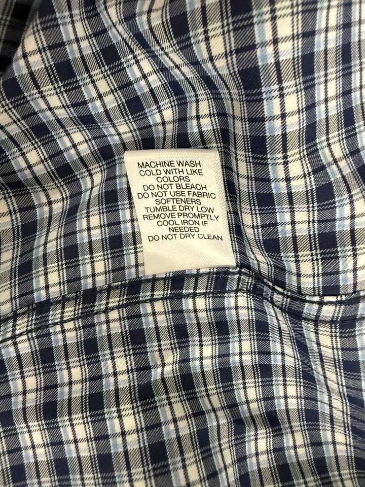 LOTE de 2 - Camisas de vestir Hart Schaffner Marx Performance manga corta para hombre XXL Foto 4 de 4