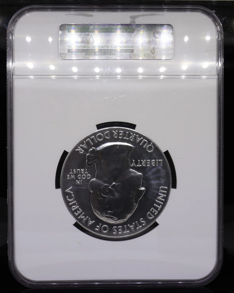 2013 5oz ATB Mount Rushmore Silver Quarter NGC MS69 - Image 4 of 4