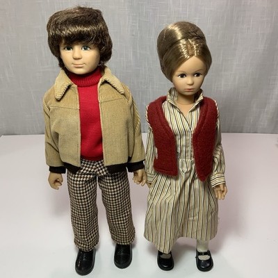 GTC German Toys and Crafts Family of Dolls Mom & Dad Couple 16  & 17  tall