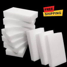 100 PCS Sponge Eraser BULK PACK Melamine Cleaning Foam 3/4" Thick Kitchen Bath