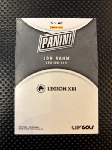 Panini The National Silver Pack 2025 JON RAHM FOIL SP Legion XIII LIV GOLF 40 - Imagen 2 de 2