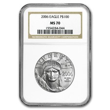 1 oz American Platinum Eagle MS-70 NGC (Random Year) 2388.68 per troy oz