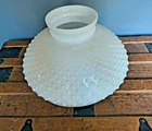 New ListingVINTAGE LARGE HOBNAIL MILK GLASS OIL LAMP SHADE 13 5/8 FITTER   8.5 TALL