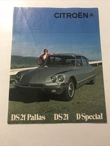 Vintage 1972 CITROEN '72 DS 21- Pallas DS21- D Special -Sales brochure