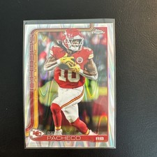 2025 Topps Chrome Kansas City Chiefs Isiah Pacheco Ray Wave No. 149