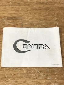 Nintendo NES Manual Only Contra NES-CT-USA Has Wear