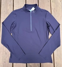 New Samshield Brunella Purple Crystal Long Sleeve Top (Women's L) - MSRP $199