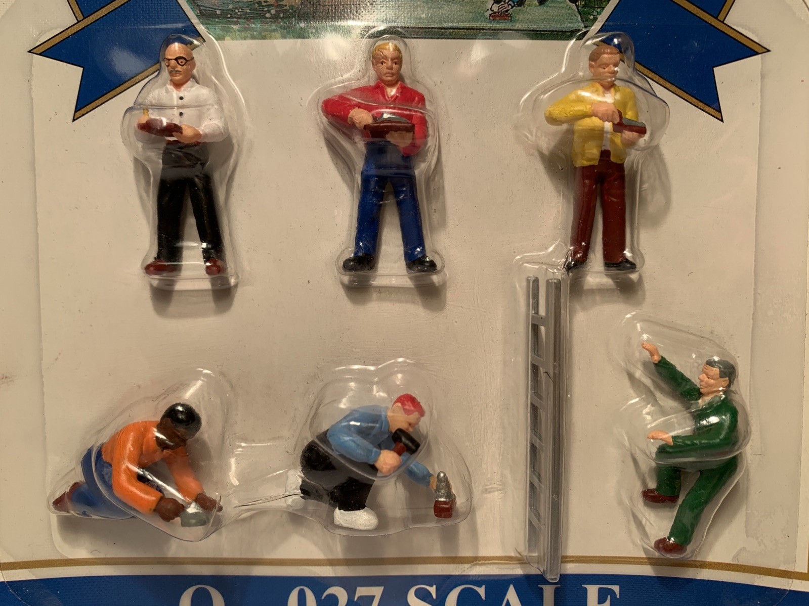 NEW MODEL POWER MASONS & BRICKLAYERS #6181 O-027 SCALE 6 FIGURES & LADDER