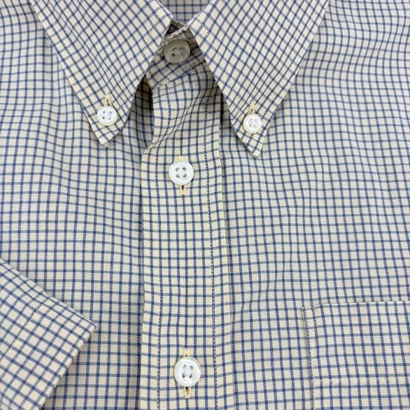 Cutter and Buck  Button Down Short Sleeve Shirt mens XXL yellow plaid  Casual - Image 2 of 4