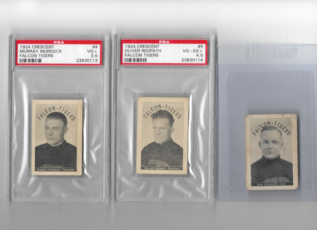 Lot of 4 1924 Crescent Ice Cream Falcon Tigers PSA graded Murray Murdock & other