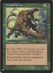 Krosan Vorine 131/145 The List
