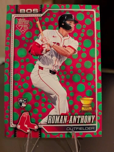 2026 Topps Series 1 - Roman Anthony (RC) Polka Dots Green/Pink (SP) Red Sox #189