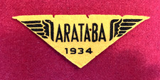 Camp Arataba, silkscreened wings on felt, 1934