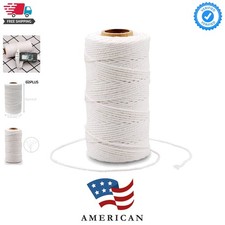 White String - 2mm 328ft Cotton Bakers Butcher Twine Crafts String for Gift W...