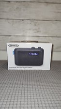 Jensen SR-50 Portable AM/FM Digital Radio with Dual Alarm Black  New  Black