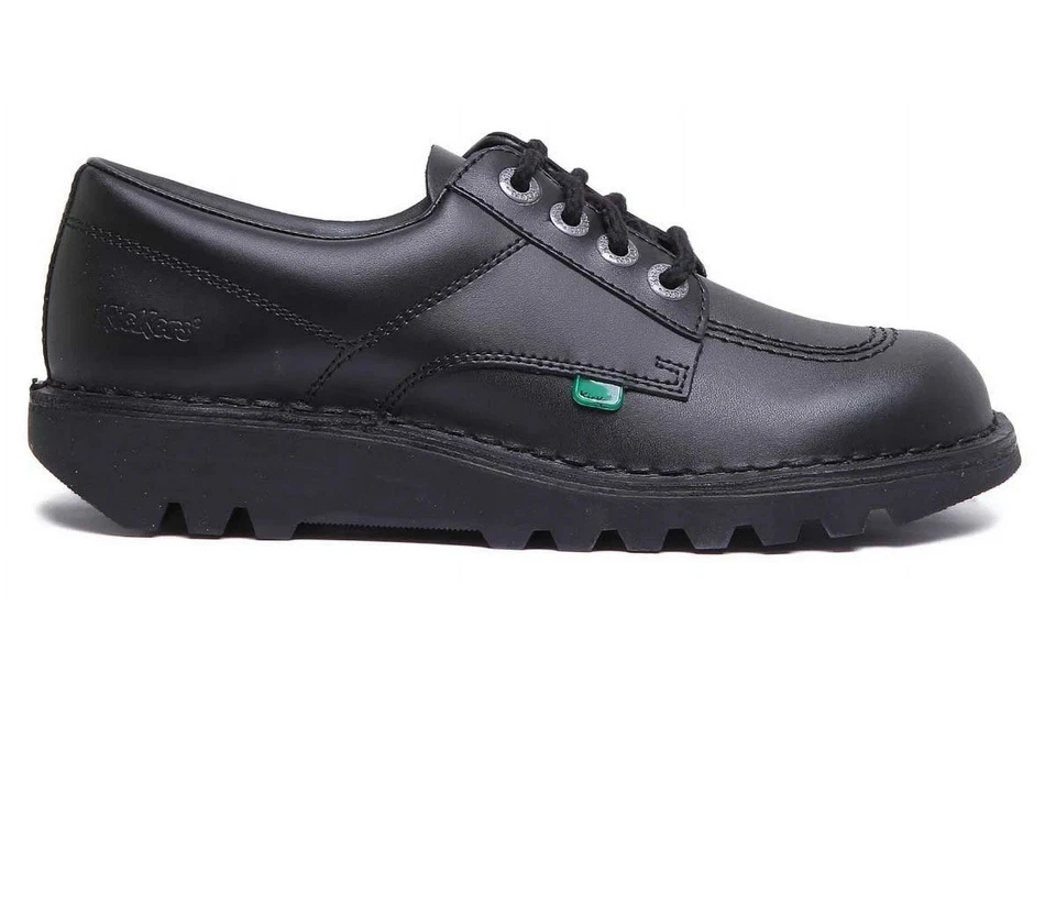 Kickers Reasan Lace 3 Eye Lace Up Shoes For Teen In Black 4 - 7 - Image 2 of 4