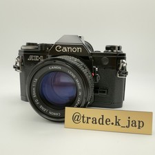 Canon AE-1 Black 35mm SLR Film Camera New FD 50mm f/1.4 Tested Japan