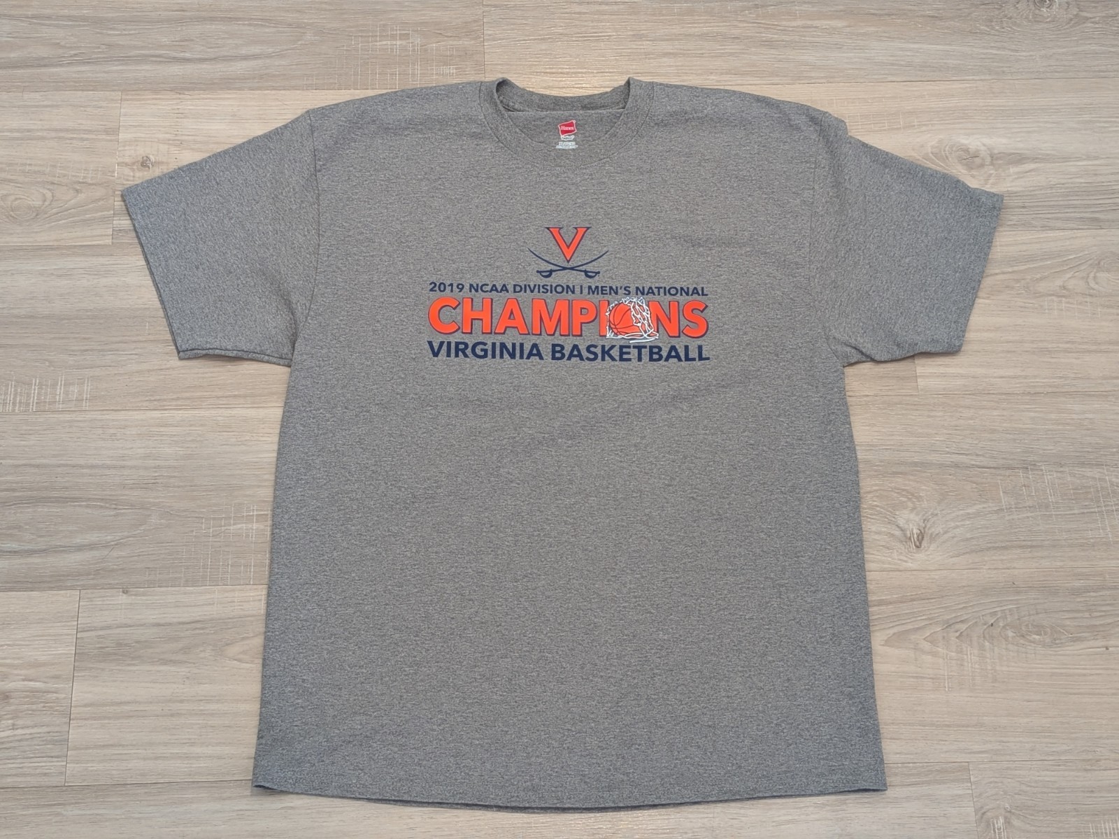 NCAA Virginia Cavaliers 2019 Men's Basketball National Champions Men's XL Shirt