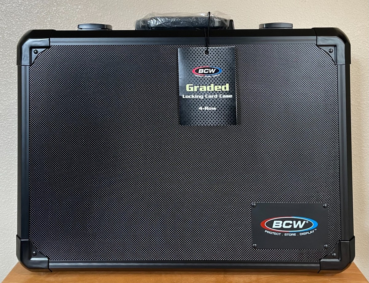 bcw graded card case Slotted Storage Box | Holds 26 PSA, CSG, CGC & PCG Graded Slabs attractive box designed to safely store your collectibles and at the same time offer the ability to easily access any one piece you desire BCW Graded Card Latching Case