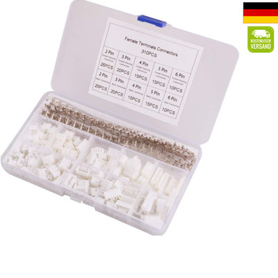 JST-XH 2,54mm Weiblich Pin Header Kit 2 3 4 5