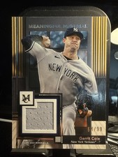 2024 Topps Museum Gerrit Cole MEANINGFUL MATERIAL Relic /99 Yankees
