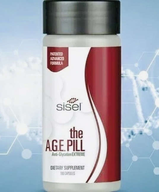 Sisel The AGE Pill Anti-Glycation EXTREME (A.G.E.) Formula (180 Caps) - NIB!