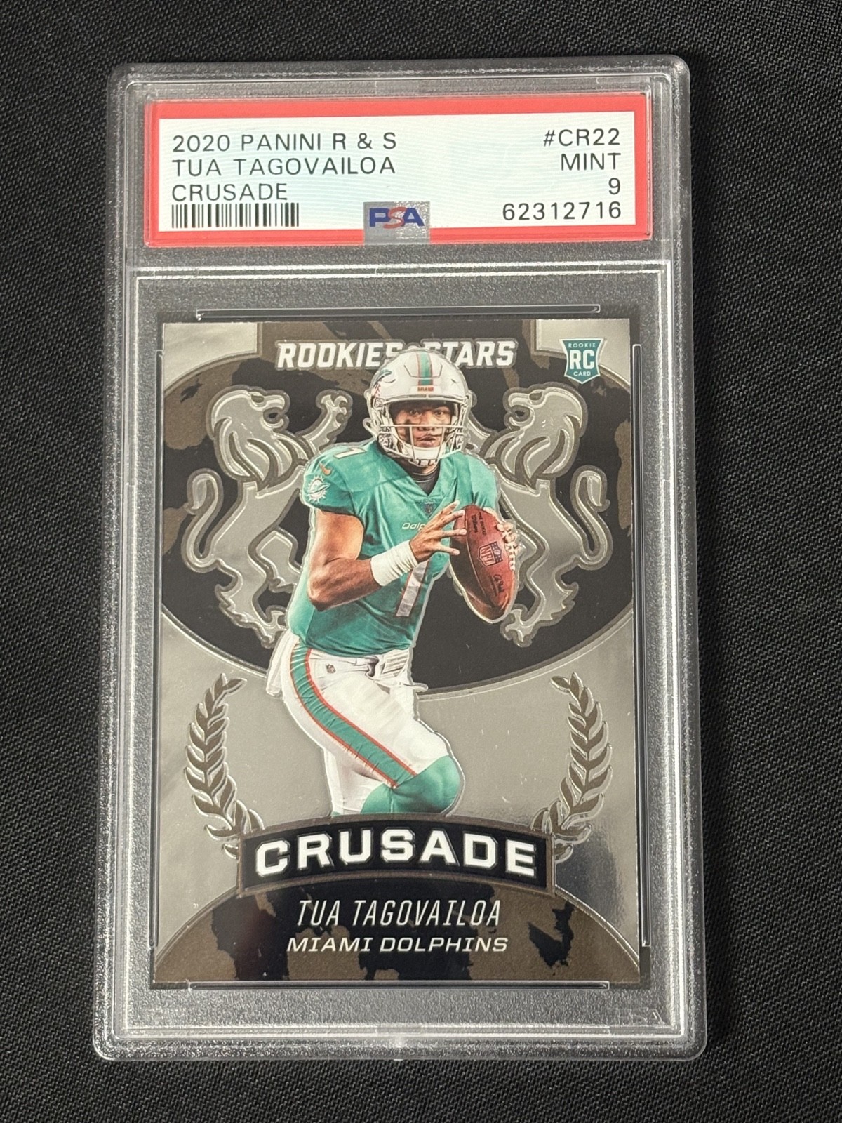 2020 Panini Rookies & Stars #CR22 Tua Tagovailoa RC Crusade PSA 9 MT 716