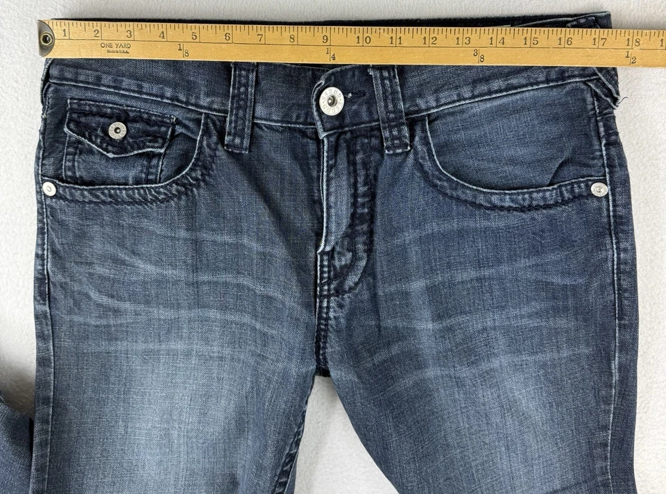 Guess Relaxed Bootcut Rancho Fit Blue Jeans Men’s 33x32 With Flap Pockets - Image 2 of 4