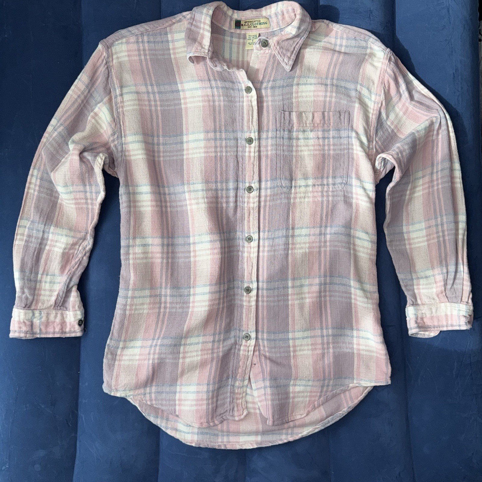 Quality Women's / Ladies COTTON FLANNEL SHIRT Size Small PIN