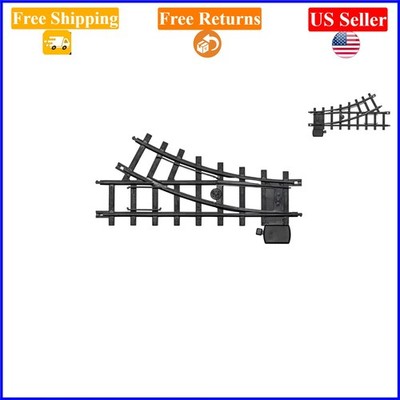 Ready-to-Play 2-Piece Black Plastic Track Set for Trains, Interchangeable Han...