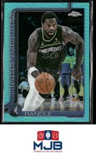 2025-26 Topps Chrome Julius Randle Aqua Refractor #/199 #123 Timberwolves