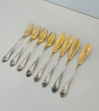BRUCKMANN Iris Weltausstellung Fischbesteck 800 Silber