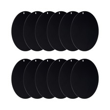 Acrylic Circle Blanks 3.5Inch 12Pack Round Clear Disc with Hole Black