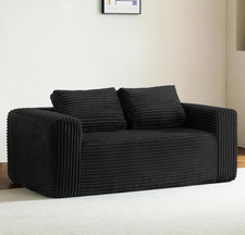 Cloud Loveseat Sofa Couch in a Box, 2 Seater Boneless Couch, Comfy Deep Seat Co