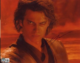 Hayden Christensen attore Star Wars foto firmata 8x10 a colori AUTO BAS Beckett