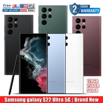 NEW SEALED SAMSUNG GALAXY S22 ULTRA 5G UNLOCKED 512/256/128GB GSM+CDMA 2YR WTY