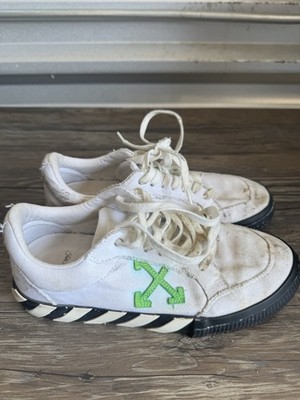 Off-White Vulcanized Men's Sneakers Size 40 EU / 7 US White Black Green