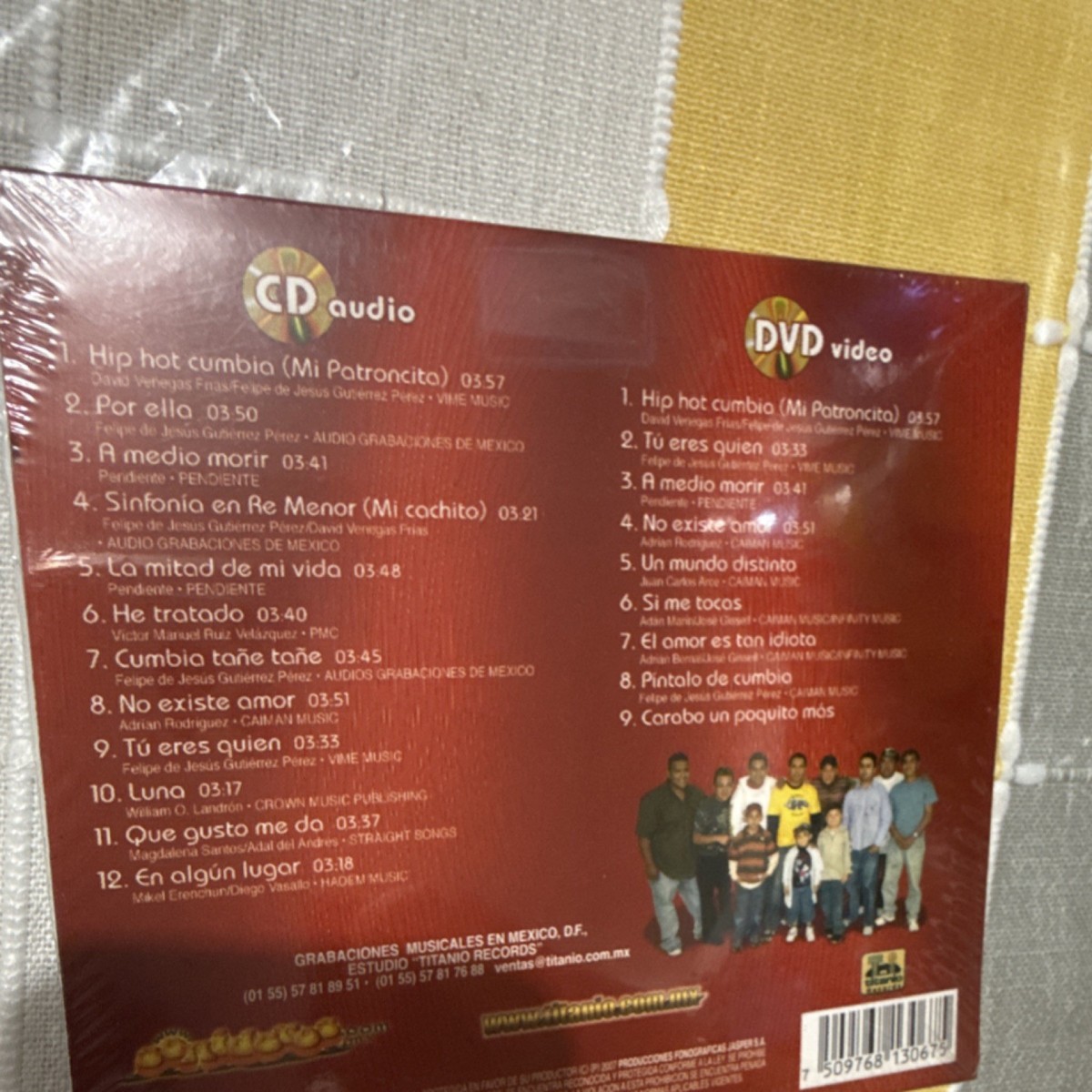 Carabo Five Cumbia Latin Album CD+DVD Titanio Records Spanish