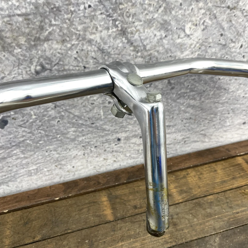 Vintage Columbia Torpedo Bicycle Handlebar Stem Combo 25.4mm Cruiser Chrome - Image 4 of 4
