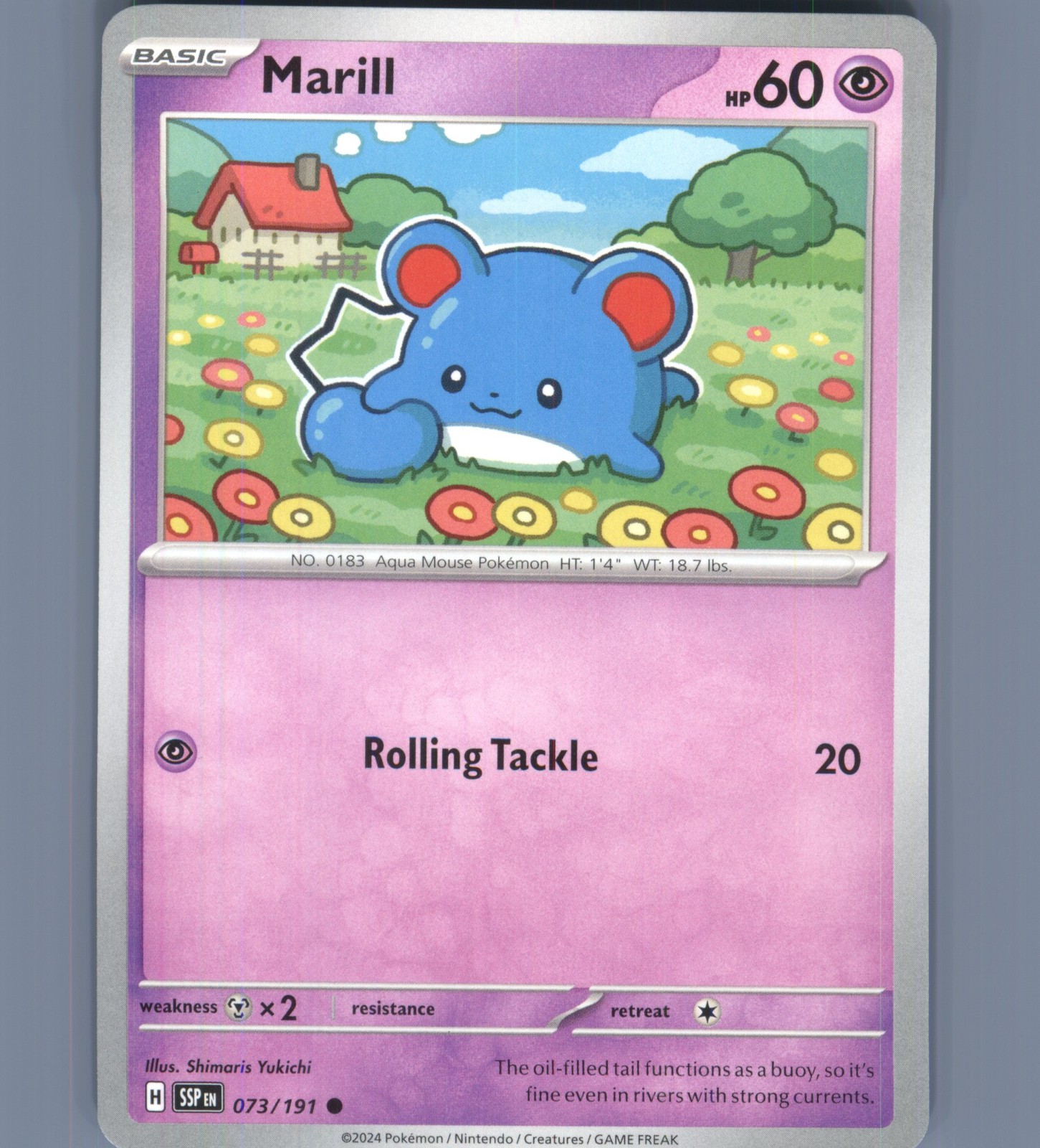Marill Common SV08: Surging Sparks 073/191 NM English