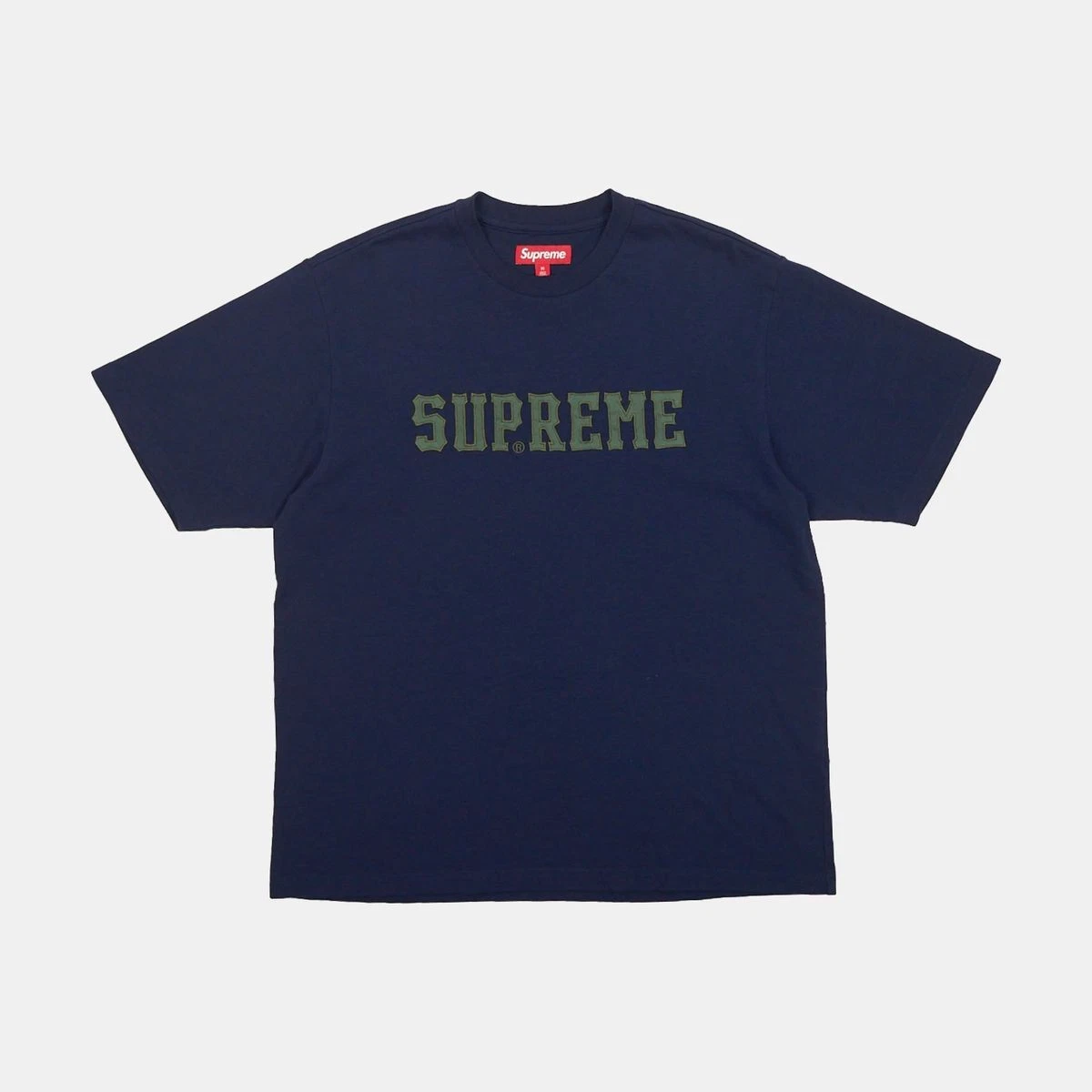 T shirt Supreme Block Logo / Taille M / Homme / Bleu / Coton
