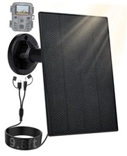 Trail Camera Solar Panel, 3W Solar Panel Charger with 5000mAh Battery and 6V