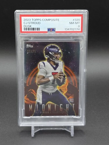 2023 Topps Composite C.J. Stroud Rookie Midnight Dusk /75 #320 RC PSA 8