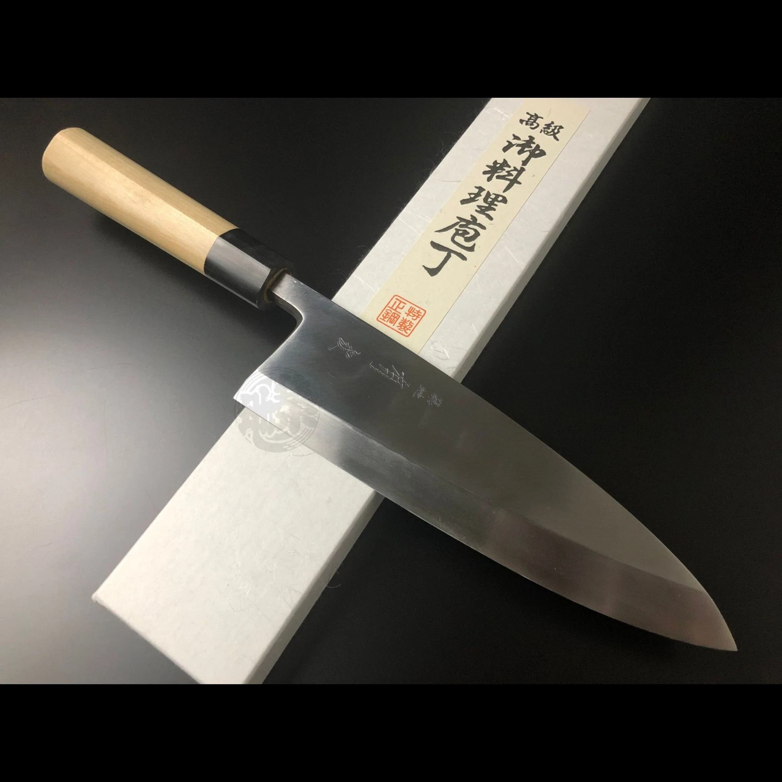 Japanese Chef Knife Aritsugu Deba Special 165 mm 6.5" White Steel Personalized